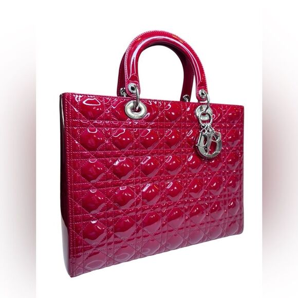 Dior Large Patent Leather Lady Dior - Picture 3 of 13